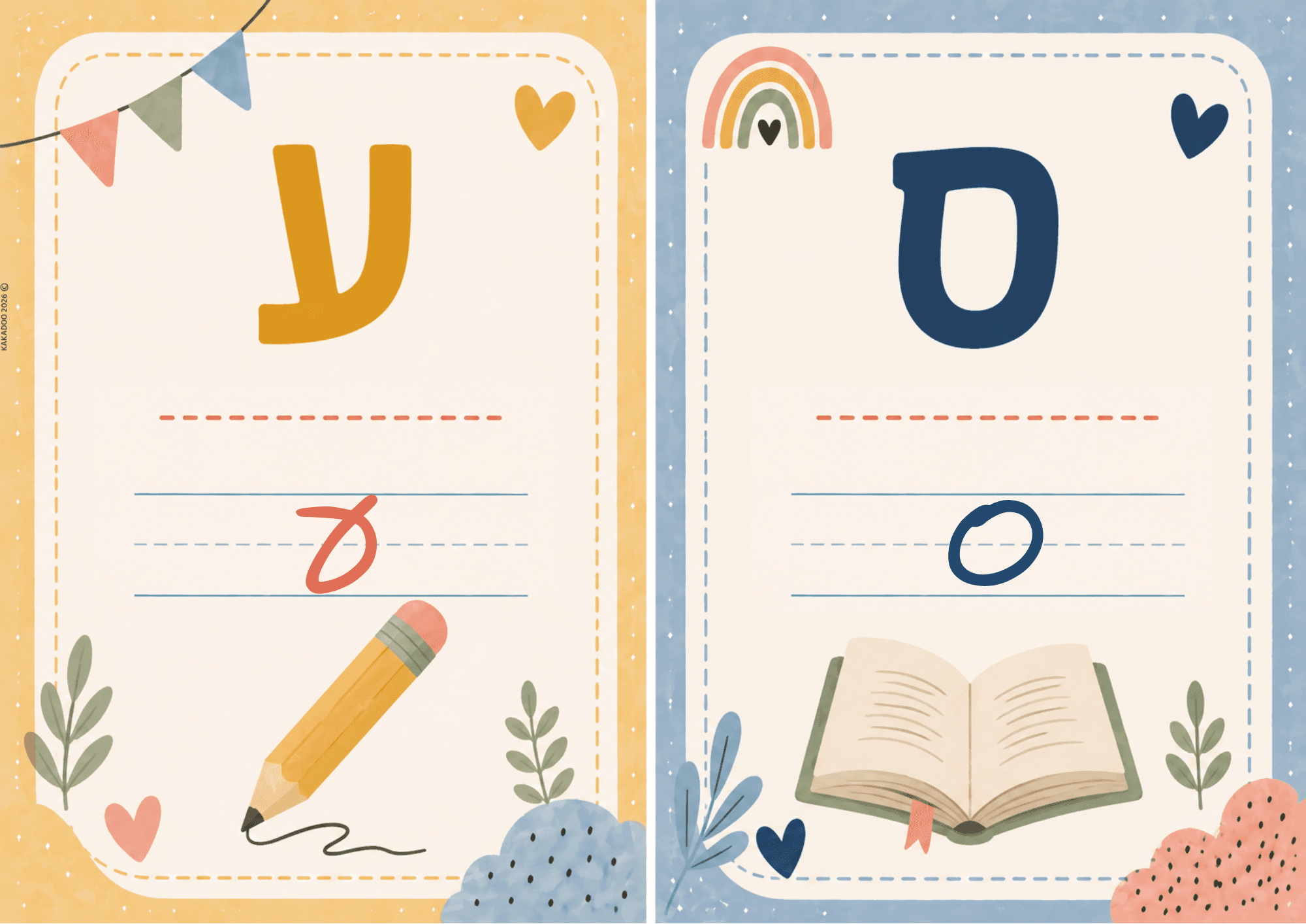 כרטיסיות אותיות א"ב — דף 8