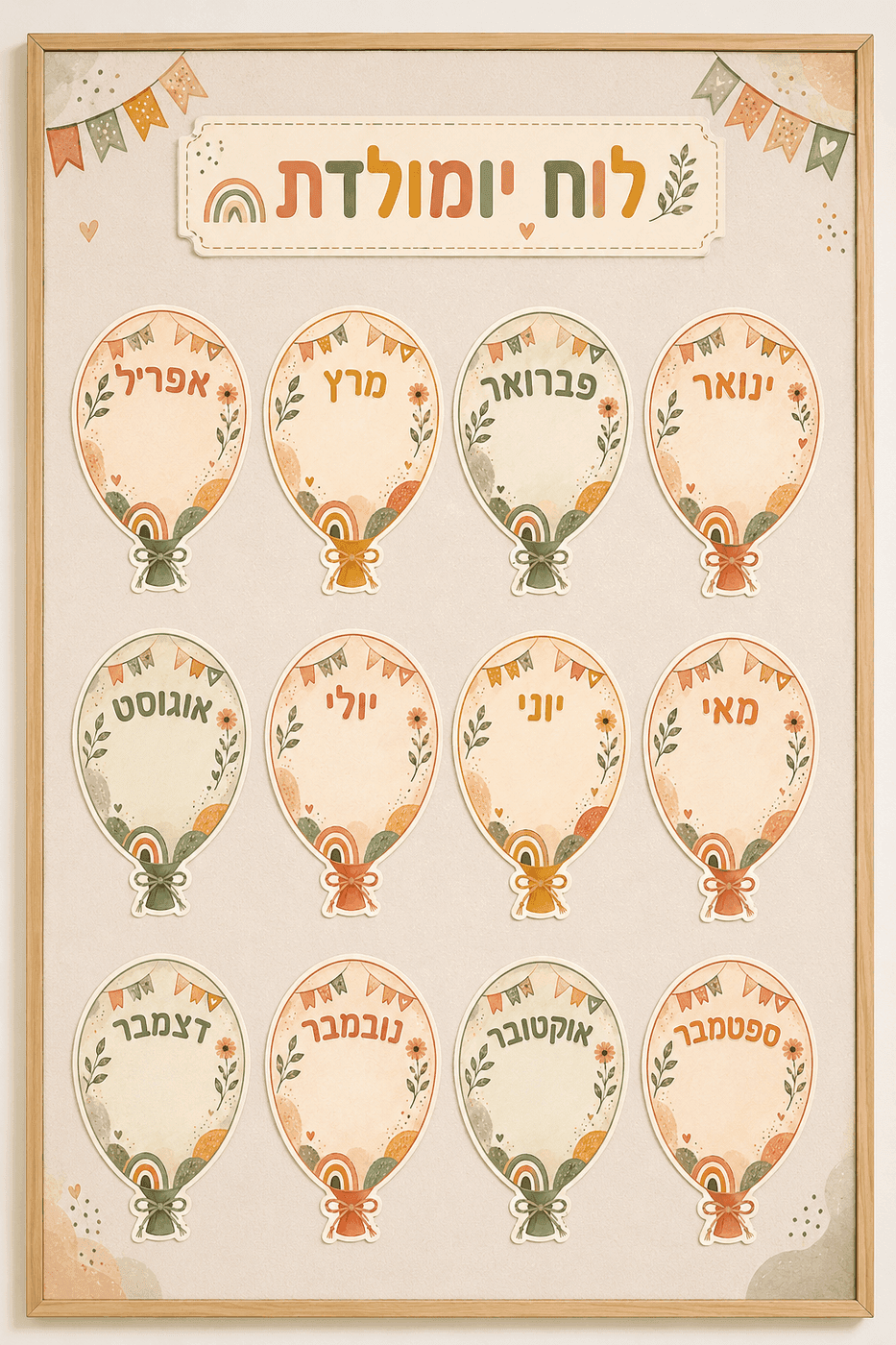 לוח יומולדת לועזי - הדמיה 1