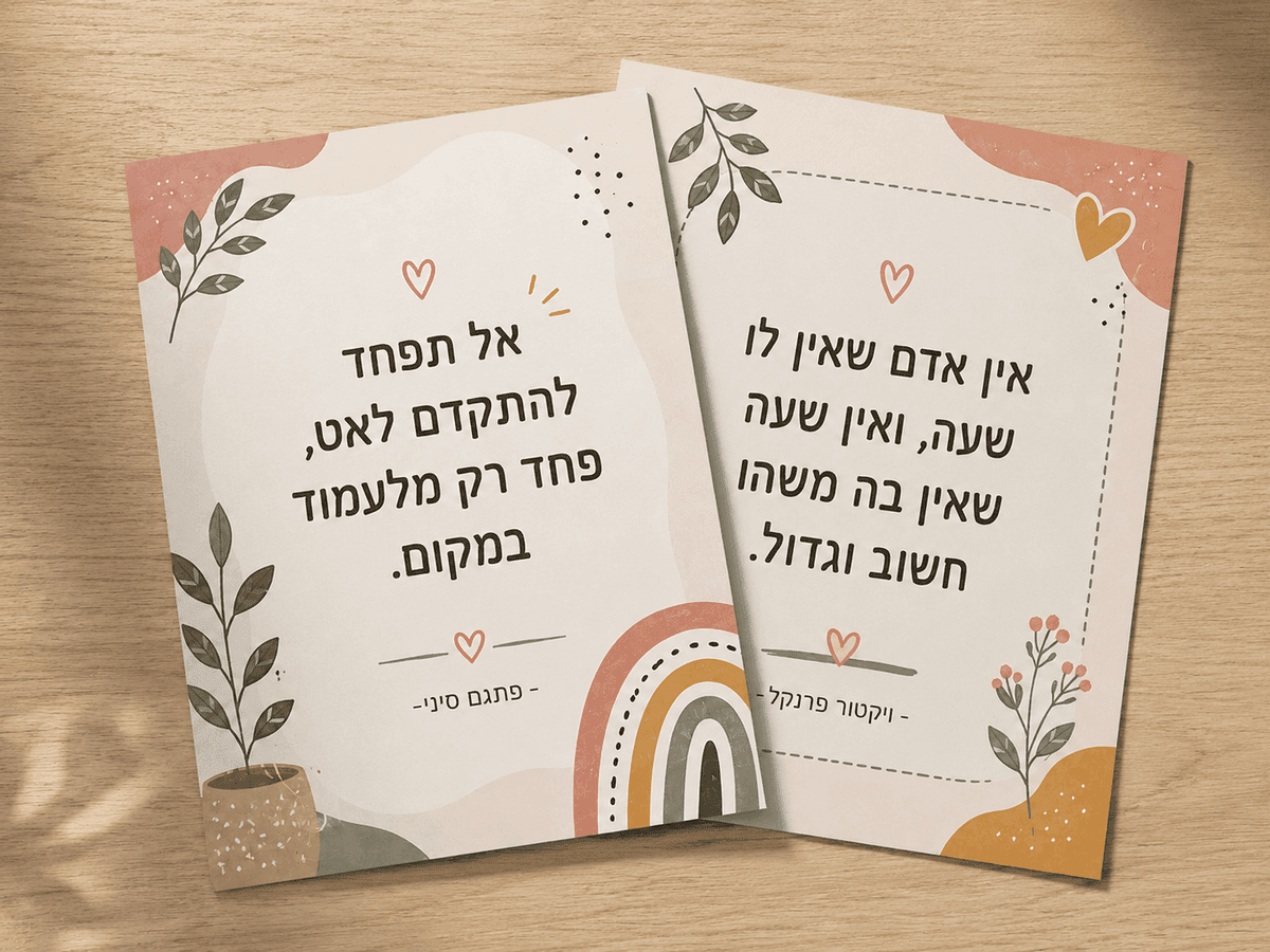 לוח השראה - ערכה בוגרת