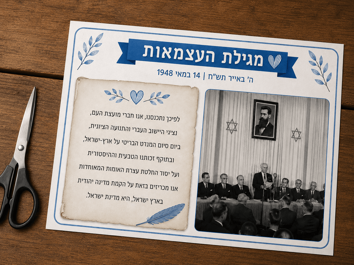 לוח לאום - מגילה