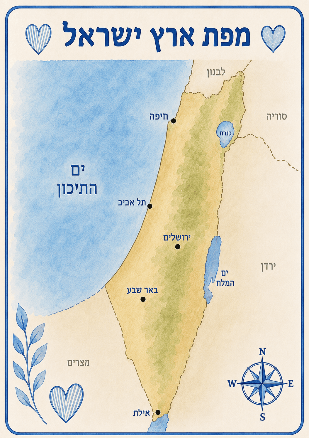 לוח לאום - מפה